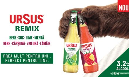 URSUS Remix, noua propunere din portofoliul URSUS: mix de bere cu 3,2% alcool și suc de fructe